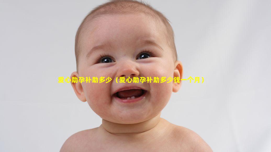 爱心助孕补助多少（爱心助孕补助多少钱一个月）